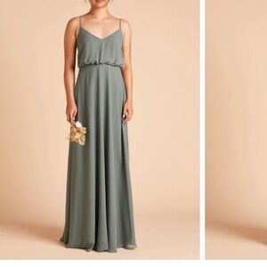 Birdy Grey / Gwennie Dress (with split) / Sea Glass / Large